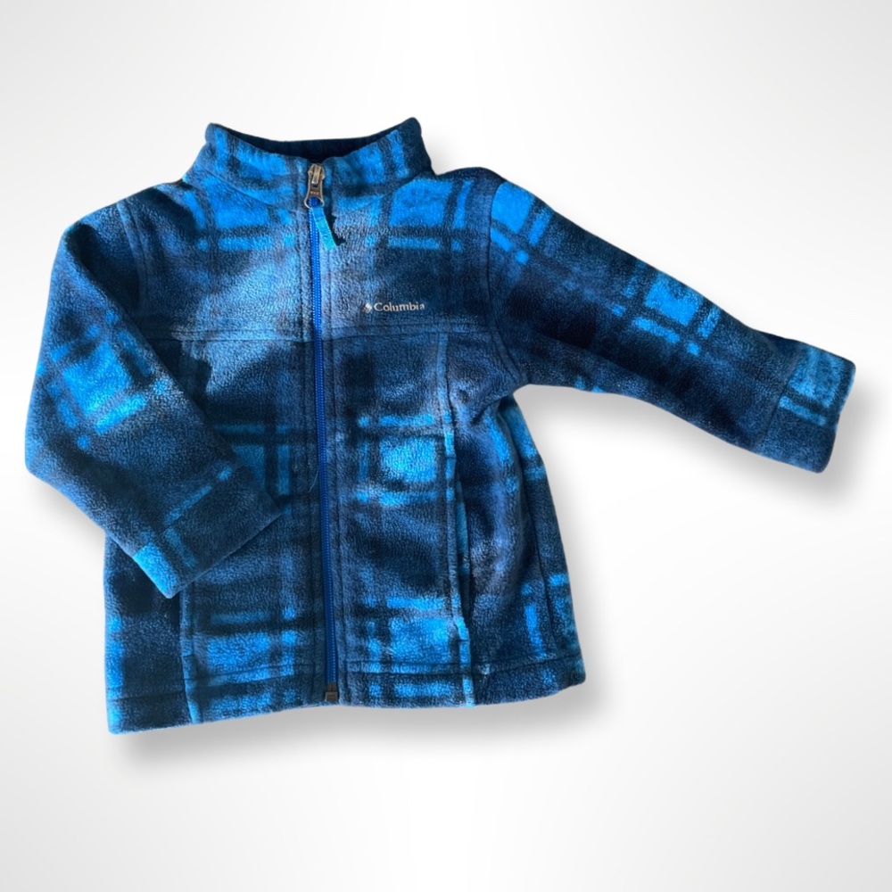 Blue kids Columbia fleece zip jacket 12-18 months